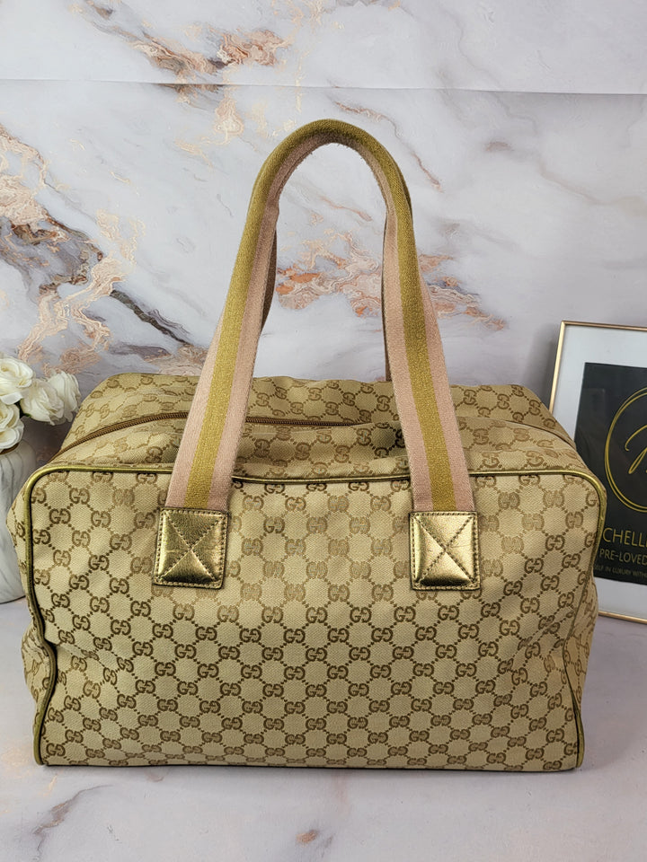 GUCCI CANVAS CARRYALL BAG 40CM