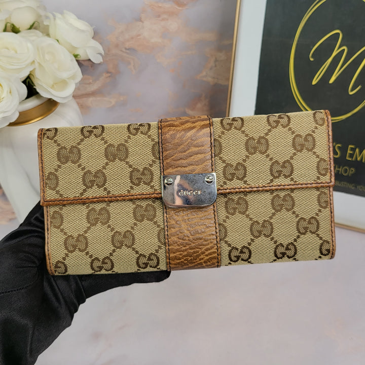 Gucci Canvas Long Wallet