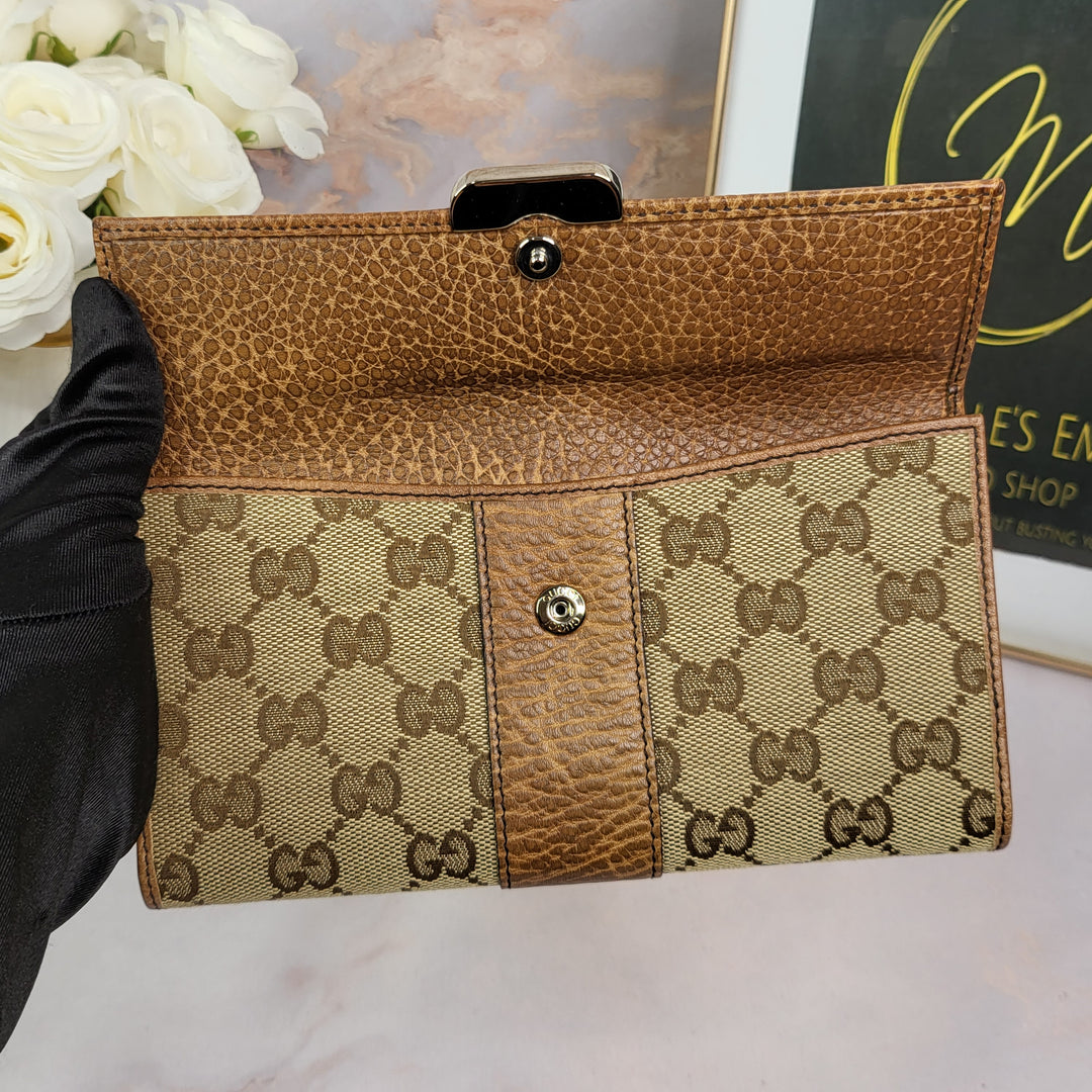 Gucci Canvas Long Wallet