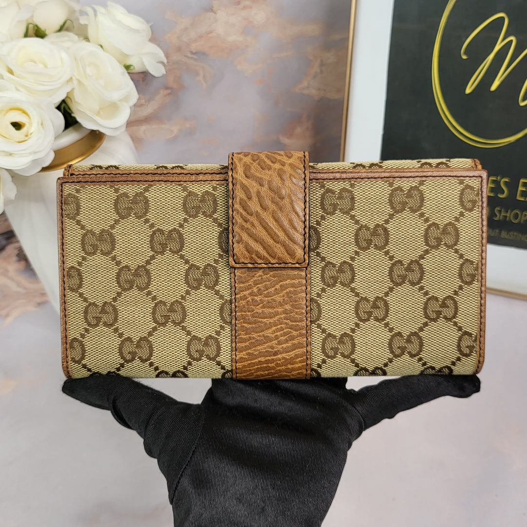 Gucci Canvas Long Wallet