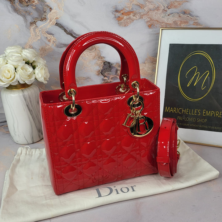 Christian Dior Patent Lady Dior Small