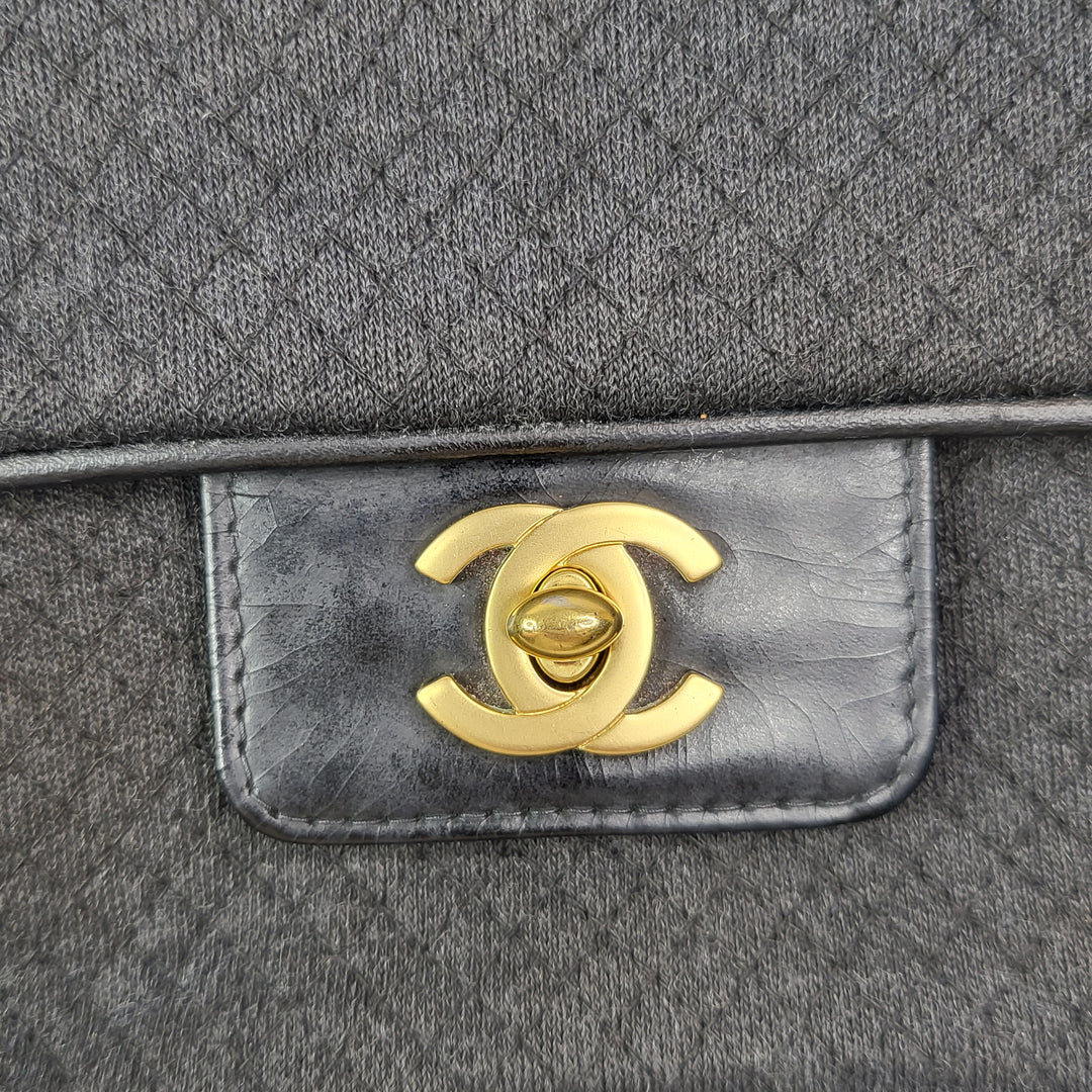 Chanel Fabric East West Flap