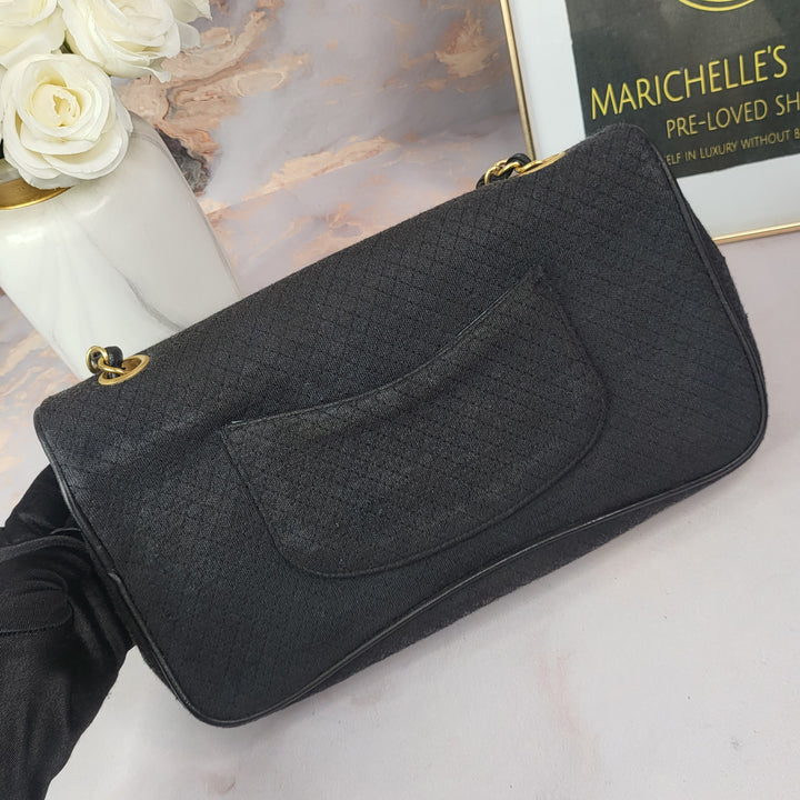 Chanel Fabric East West Flap