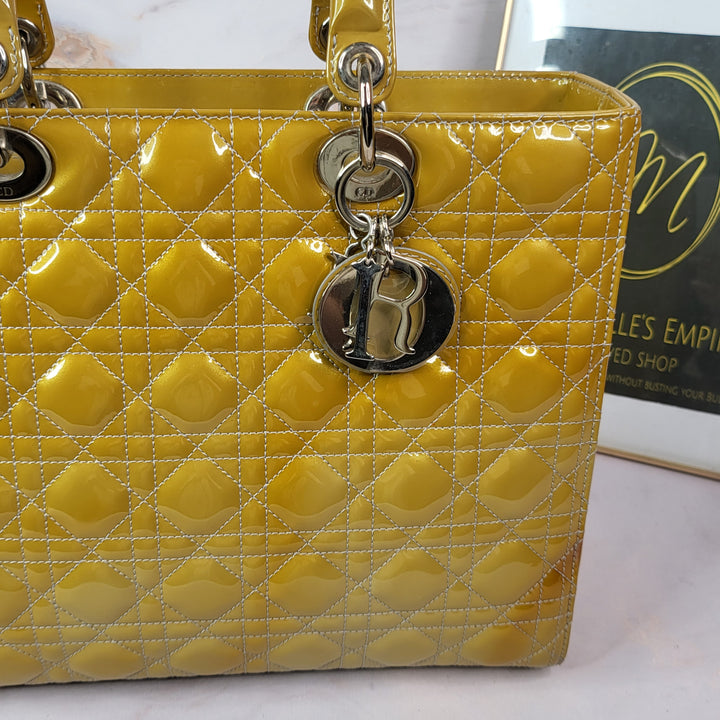 Dior Patent Lady Dior Large