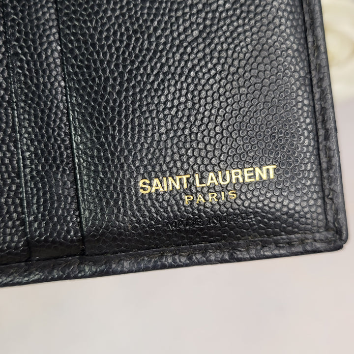 Saint Laurent Grained Compact Wallet