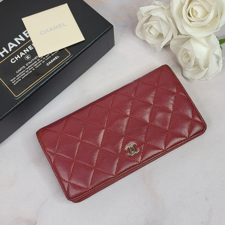 Chanel Lambskin Yen Wallet