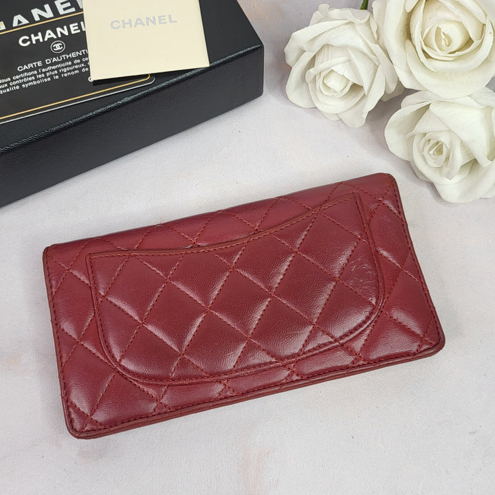 Chanel Lambskin Yen Wallet