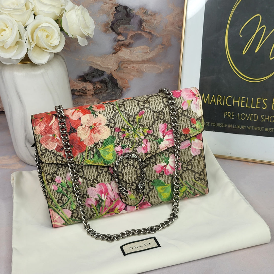 Gucci Dionyus Floral Chain Bag
