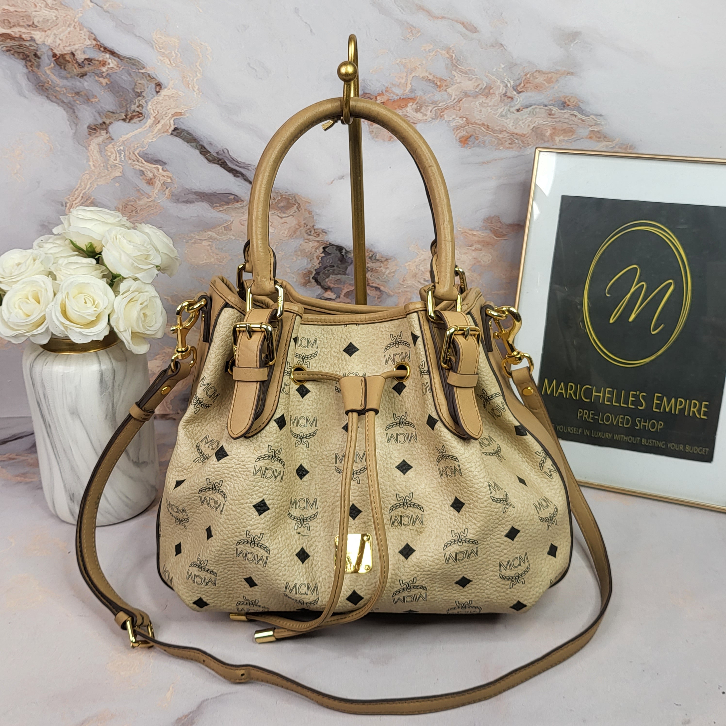 mcm drawstring visetos