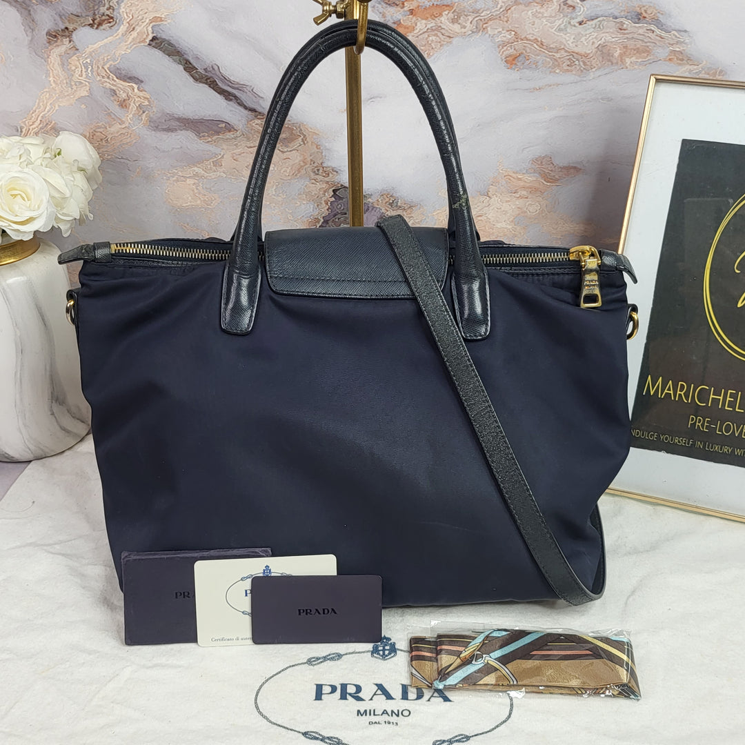 Prada Tessuto Saffiano Handbag