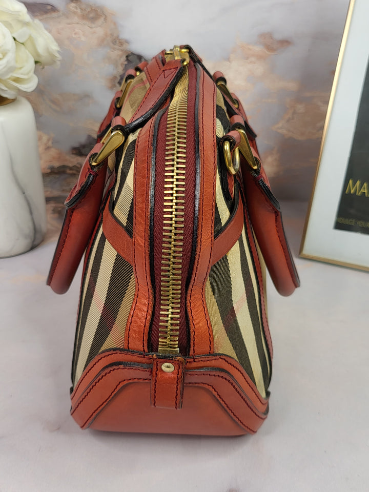 Burberry Bridle Orchard Bowler Bag