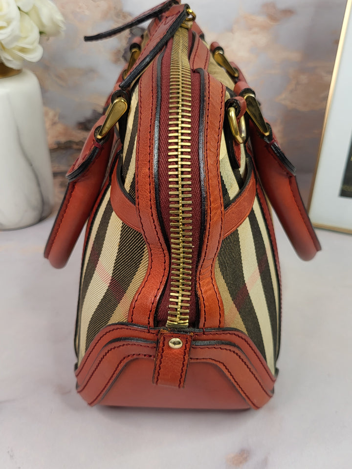 Burberry Bridle Orchard Bowler Bag