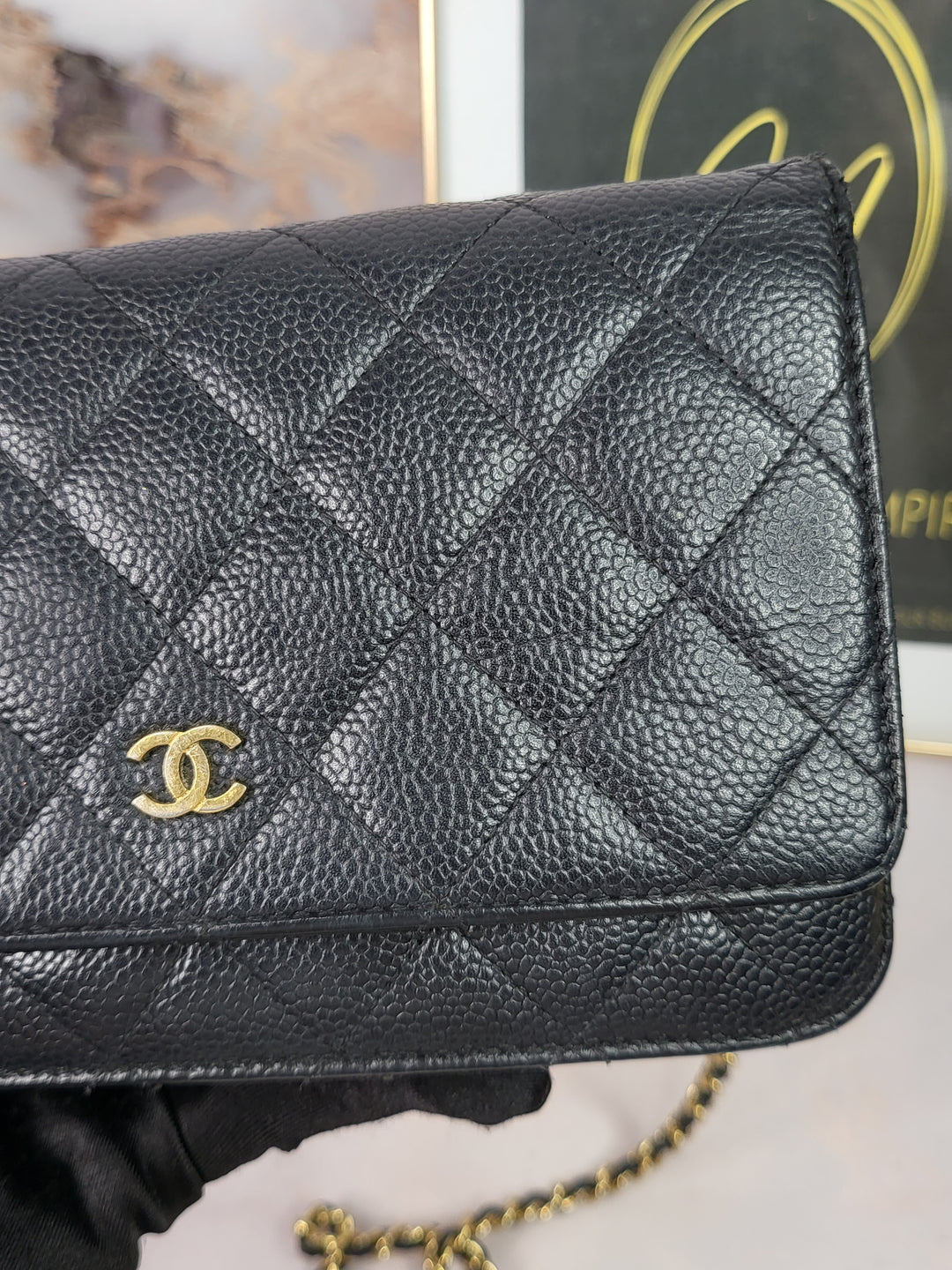 Chanel Caviar Wallet On Chain