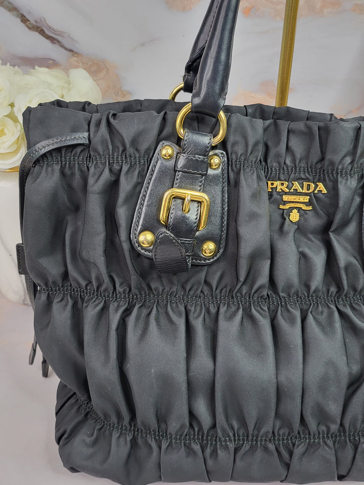 Prada Tessuto Gauffre Tote Bag