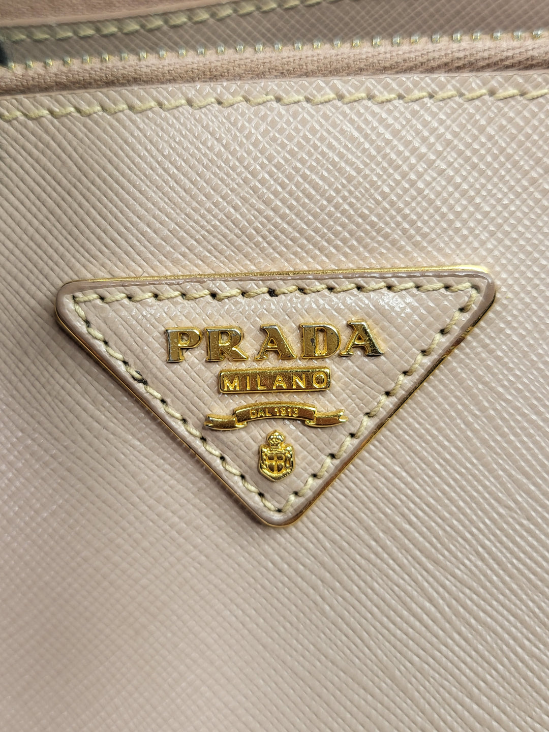 Prada Saffiano Two-Zip Lux Tote Bag