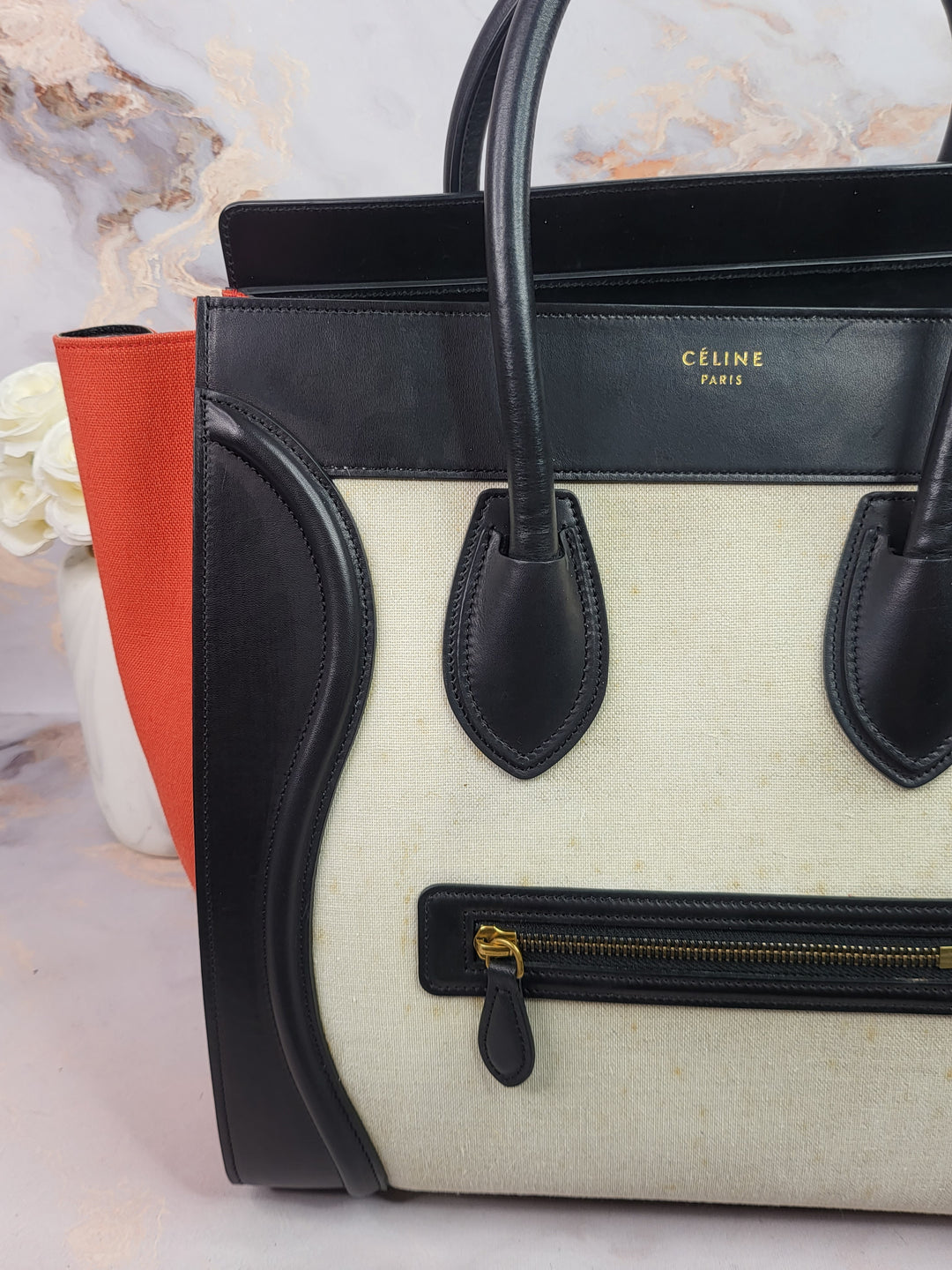 Celine Mini Tri-Color Luggage