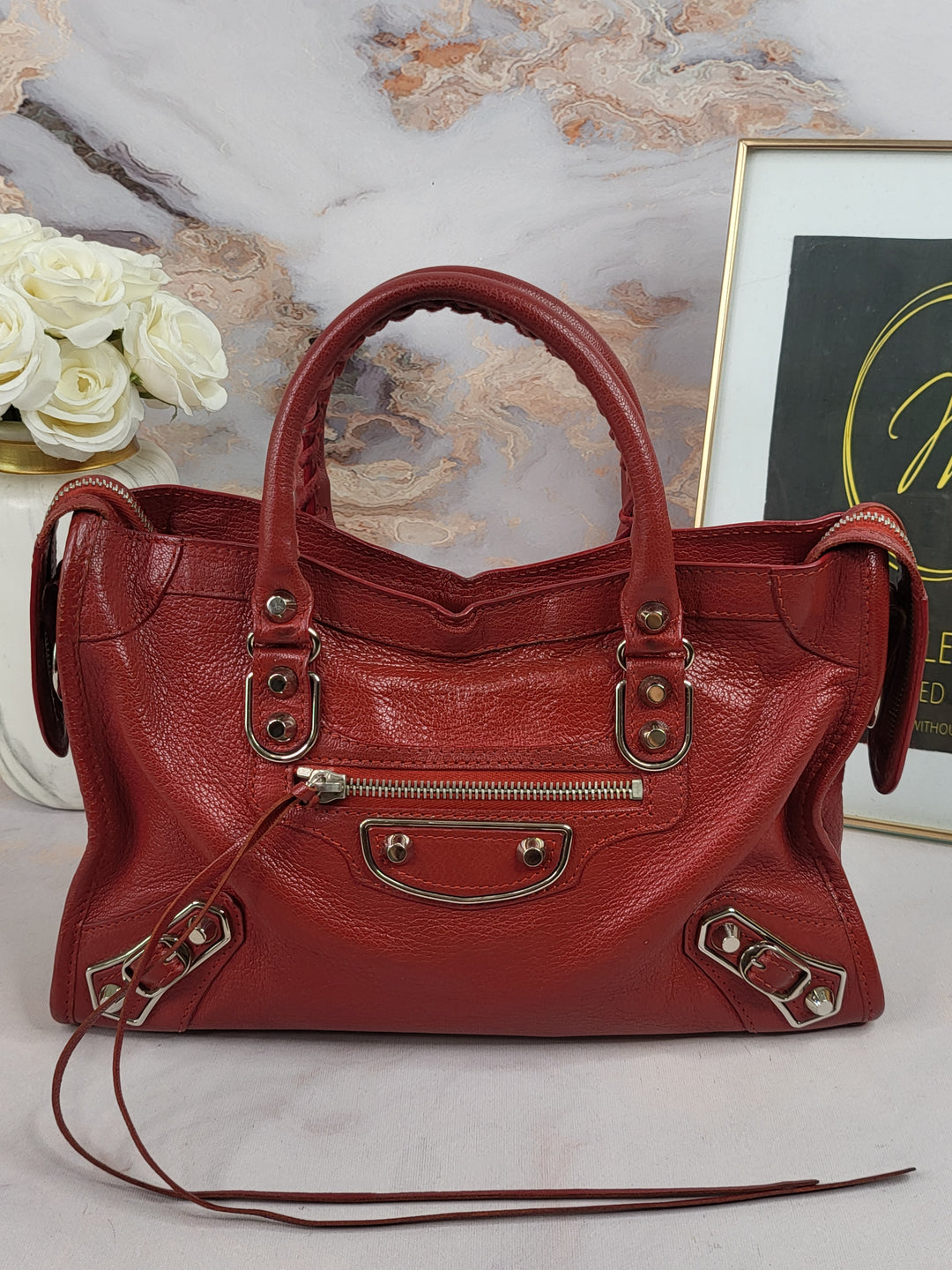 Balenciaga Mettalic Edge City Bag Small