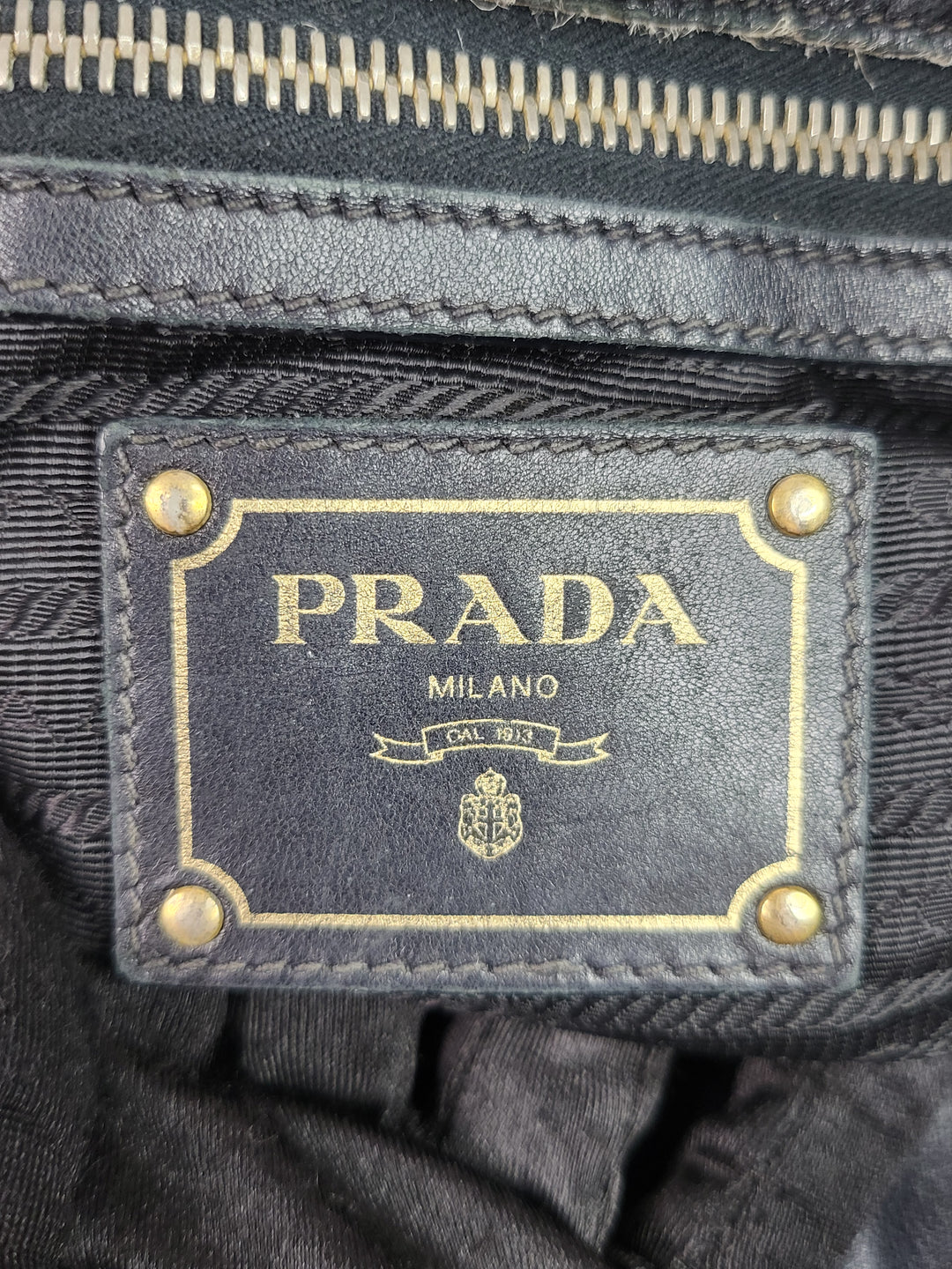 Prada Nylon Jacquard Tote Bag