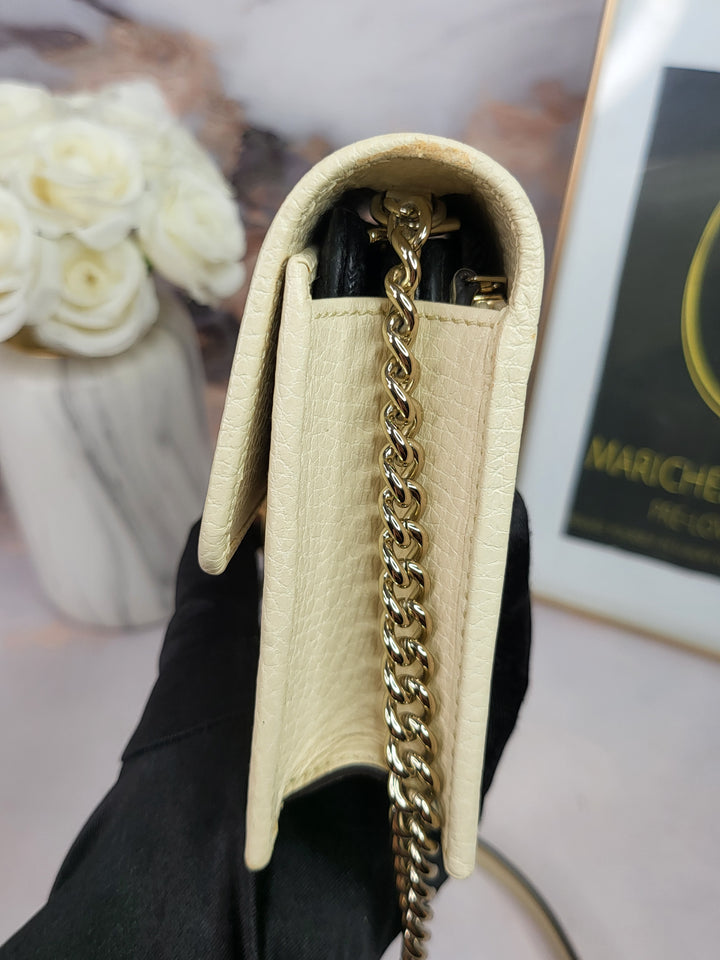 Gucci Leather GG Wallet On Chain