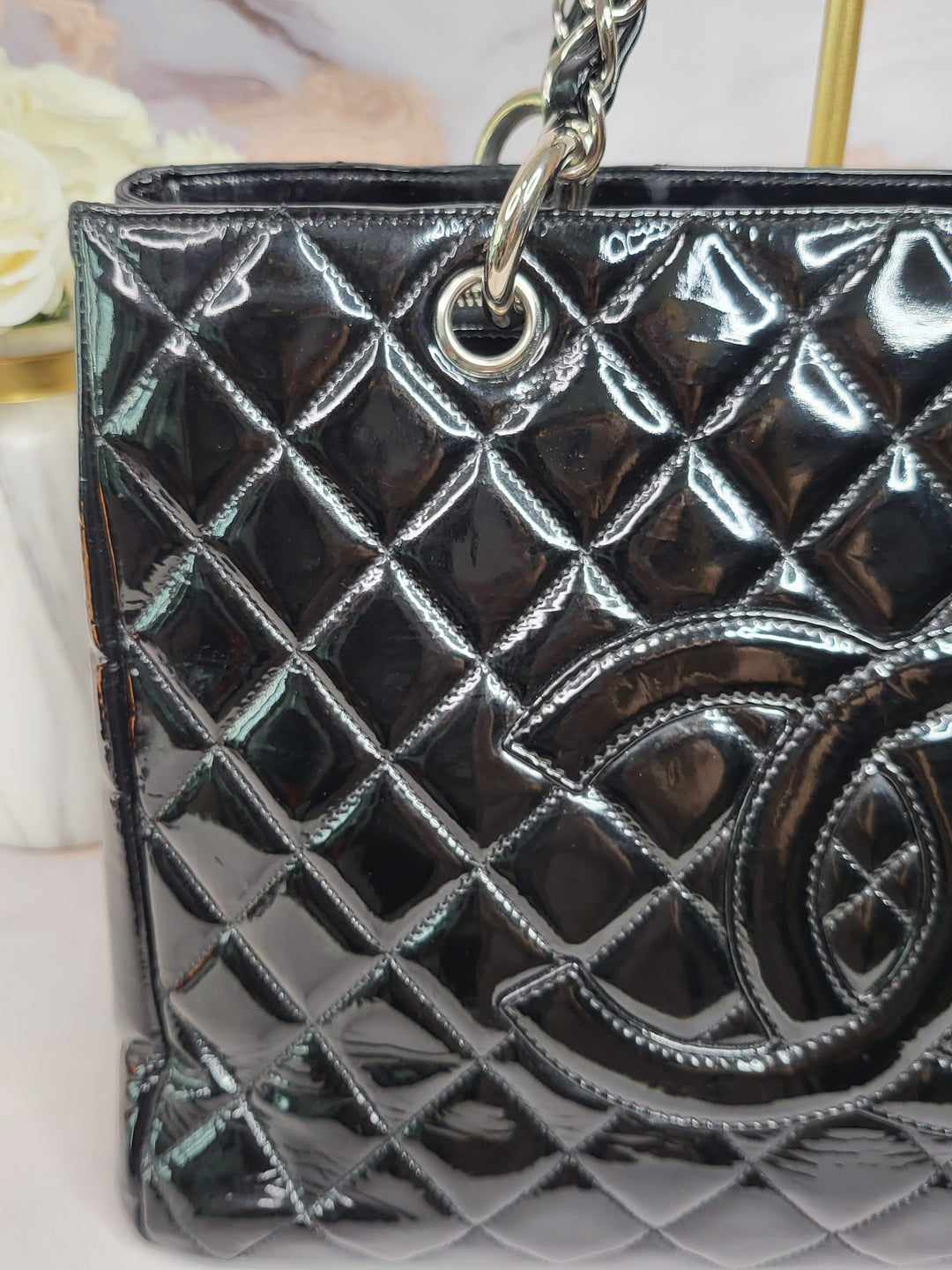 Chanel Patent Leather GST Bag