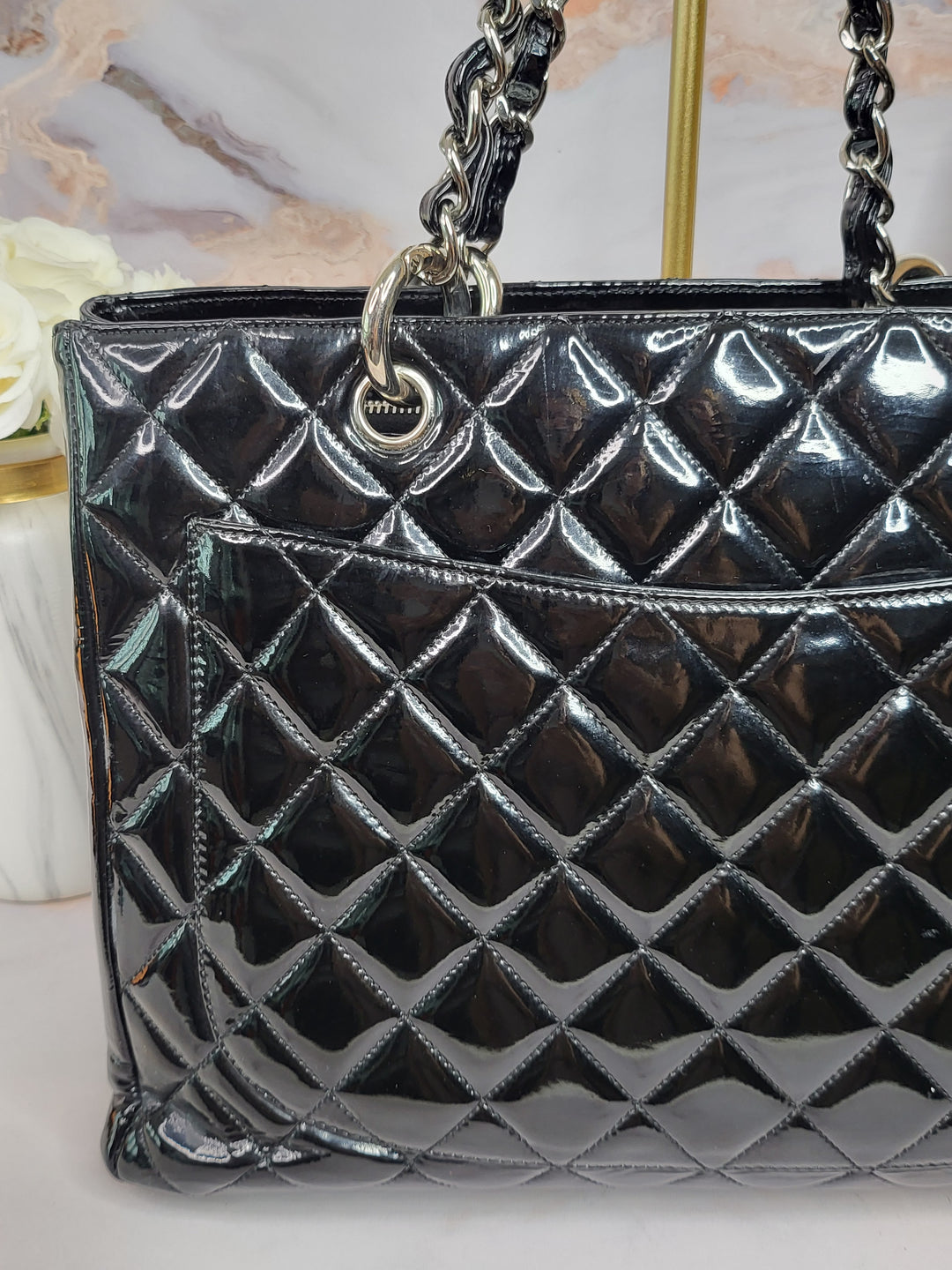 Chanel Patent Leather GST Bag