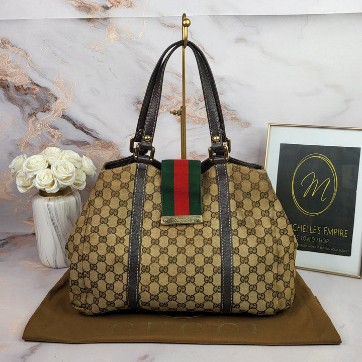 Gucci Canvas Tote Bag