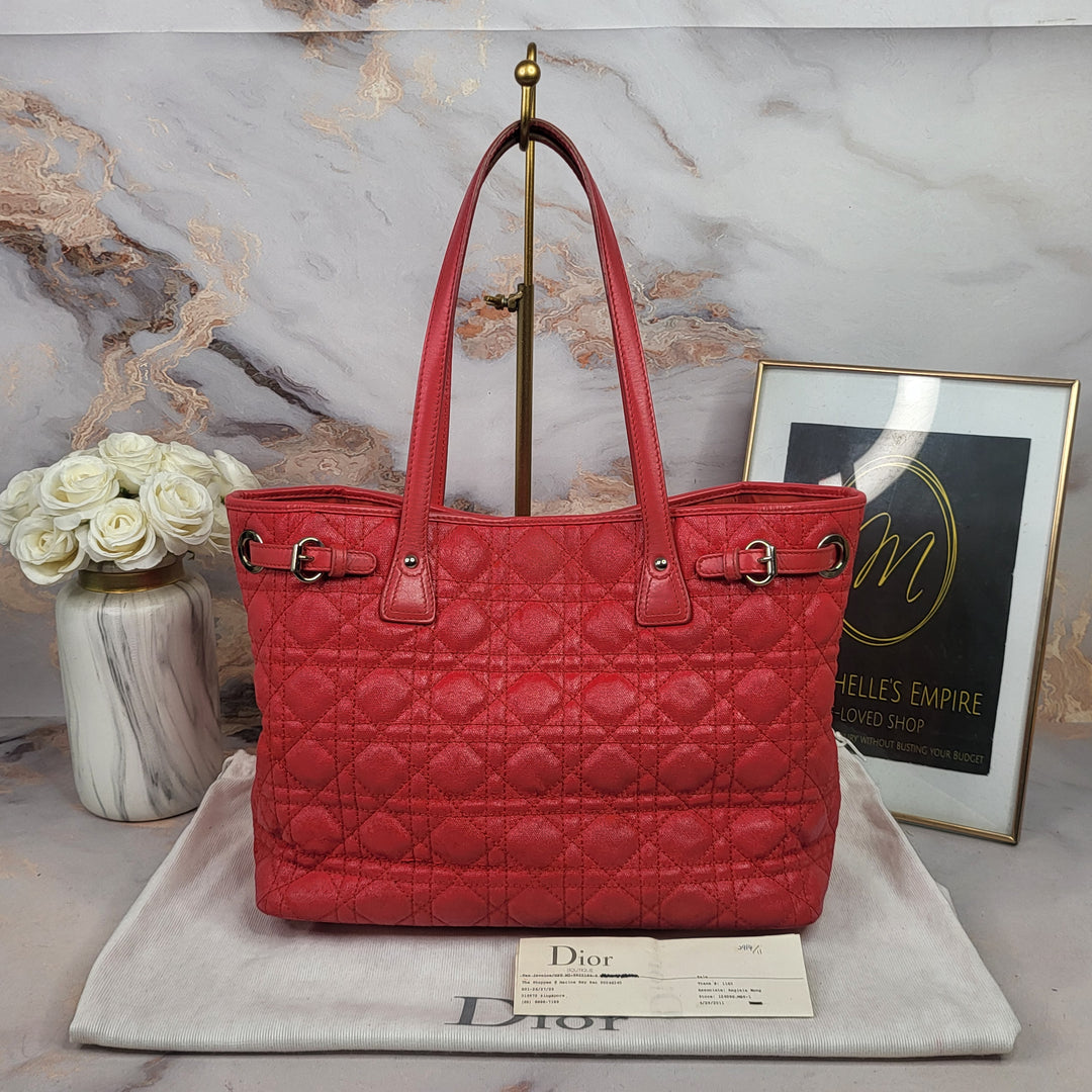 Christian Dior Cannage Tote Bag