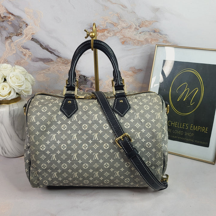 Louis Vuitton Mini Lin Speedy 30 Bandouliere