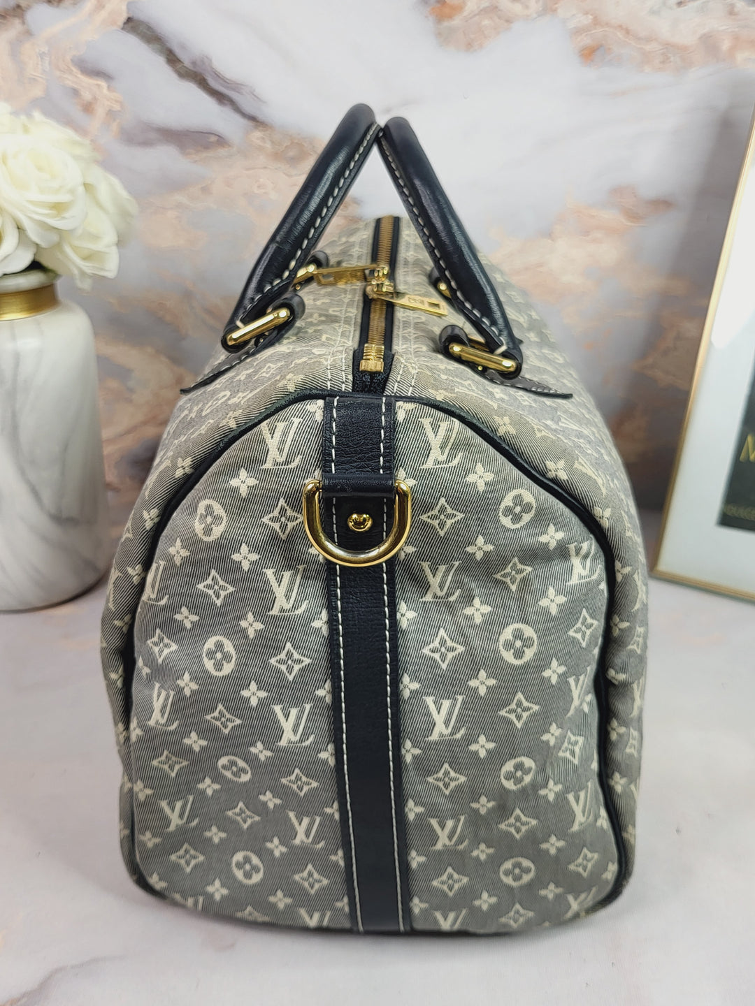 Louis Vuitton Mini Lin Speedy 30 Bandouliere