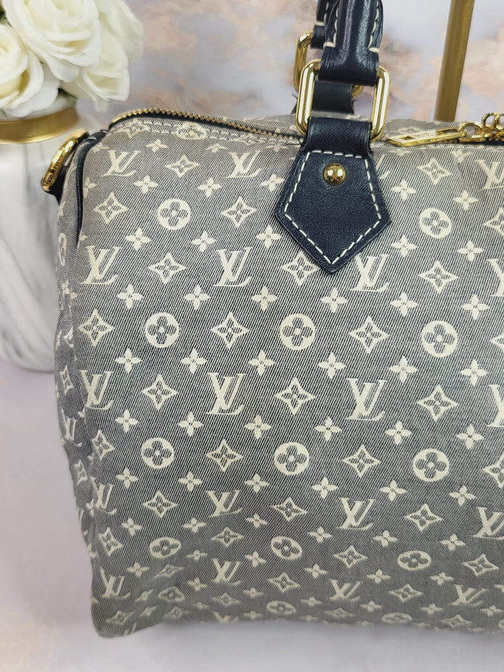 Louis Vuitton Mini Lin Speedy 30 Bandouliere