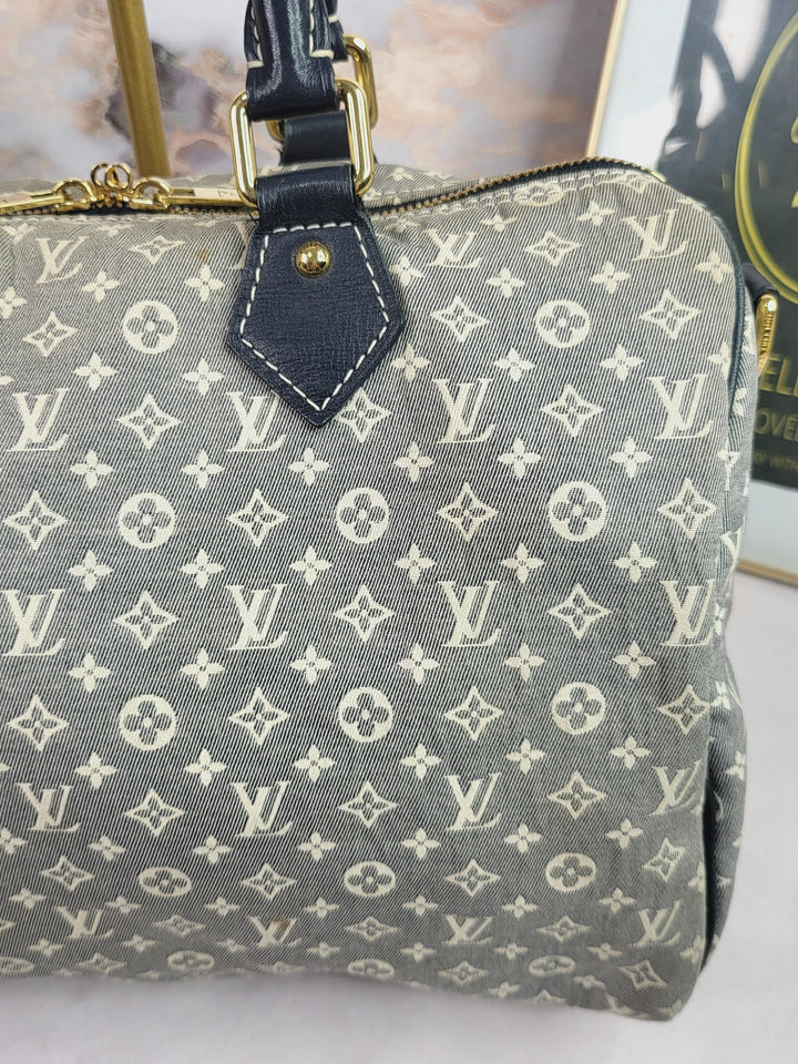 Louis Vuitton Mini Lin Speedy 30 Bandouliere