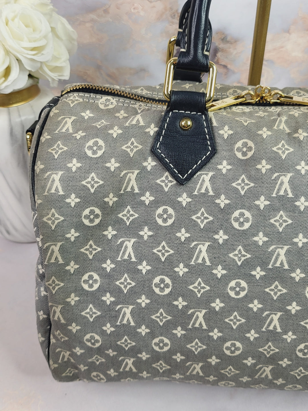 Louis Vuitton Mini Lin Speedy 30 Bandouliere