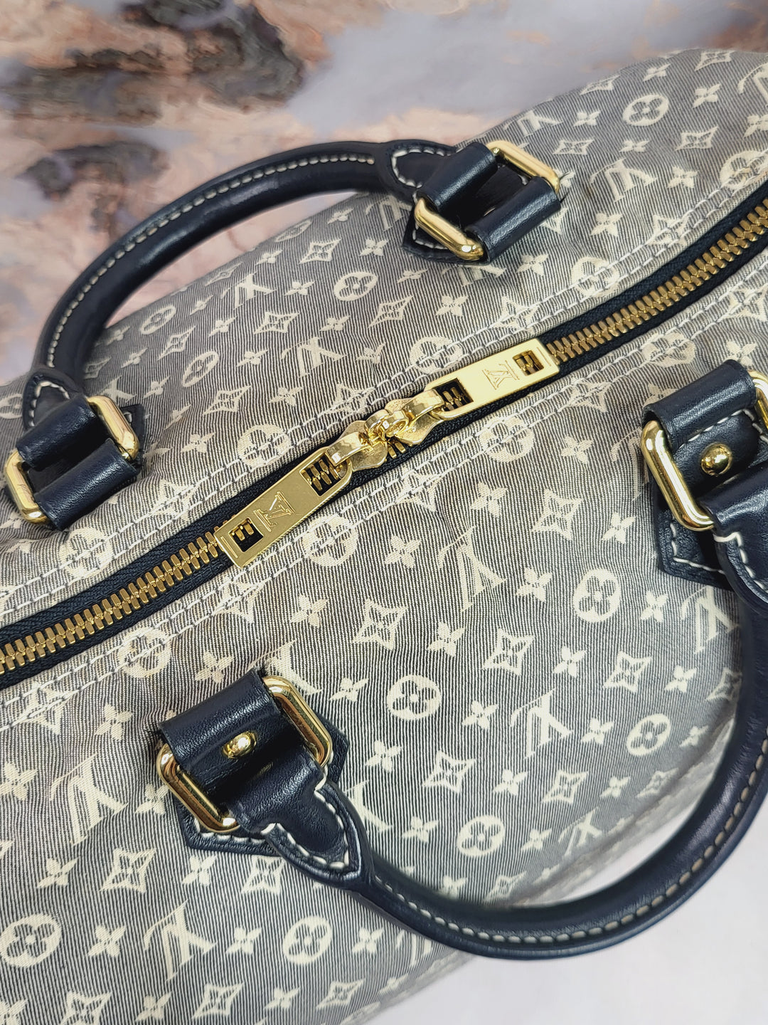 Louis Vuitton Mini Lin Speedy 30 Bandouliere