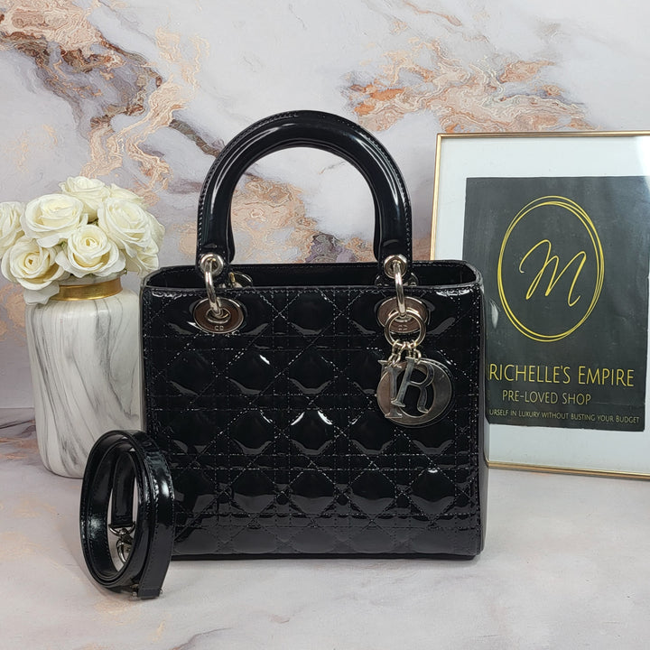 Dior Patent Lady Dior Medium