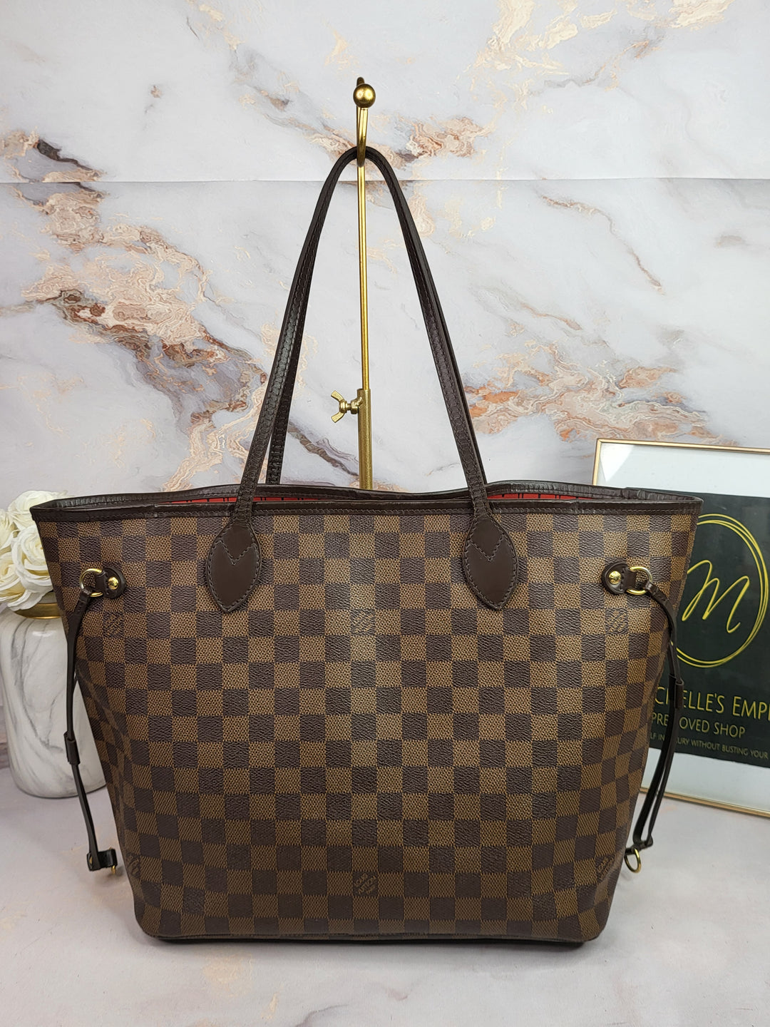 Louis Vuitton Damier Ebene Neverfull MM