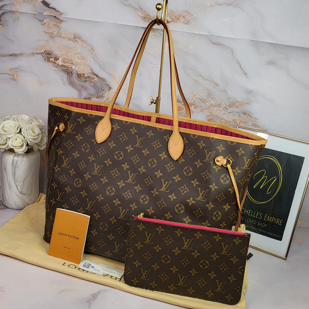 Louis Vuitton Monogram Neverfull GM Pivoine