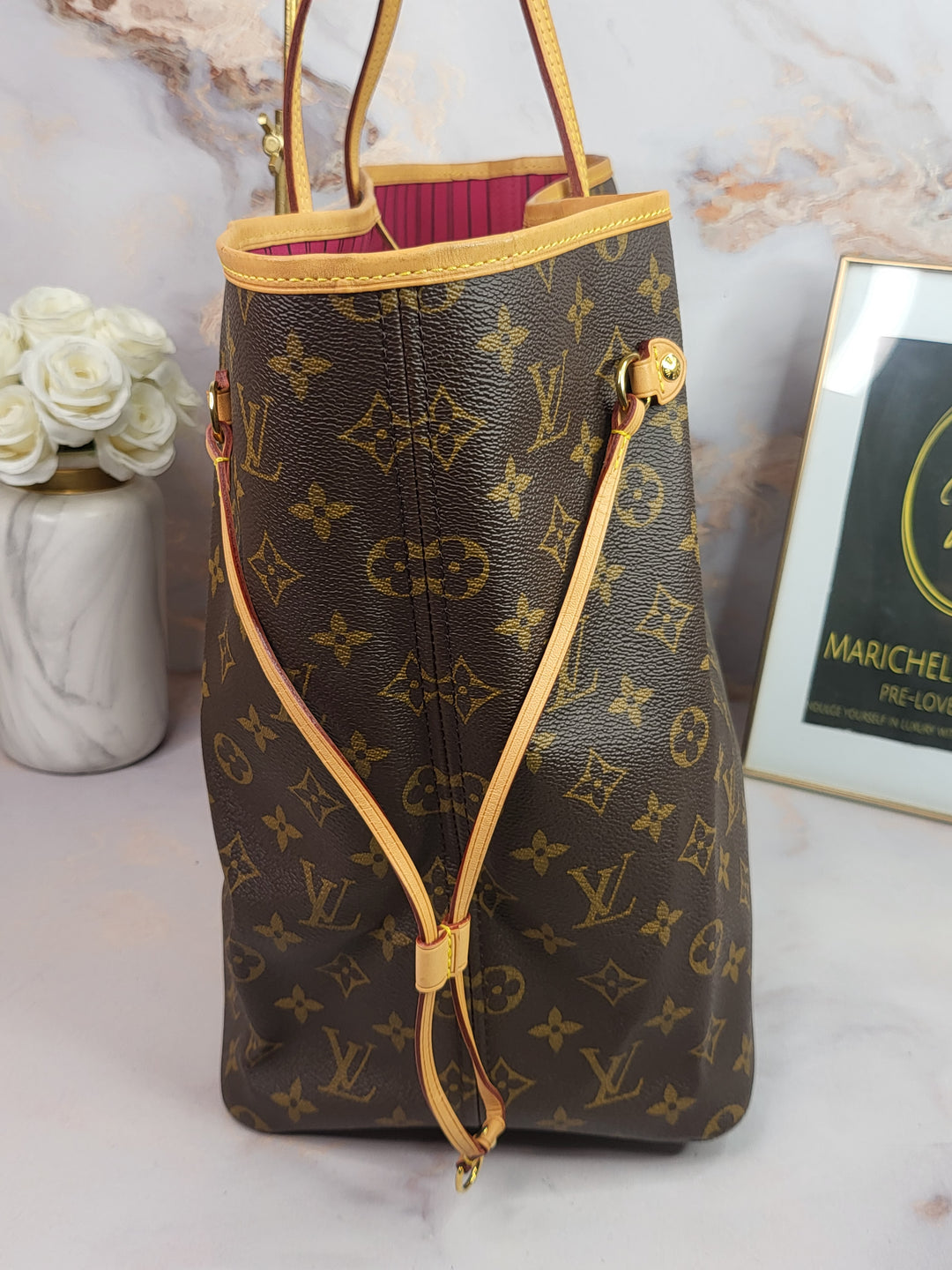 Louis Vuitton Monogram Neverfull GM Pivoine