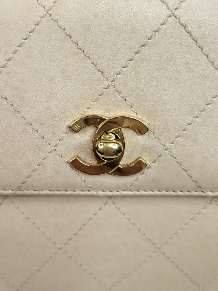 Chanel Vintage Flap Hobo Bag