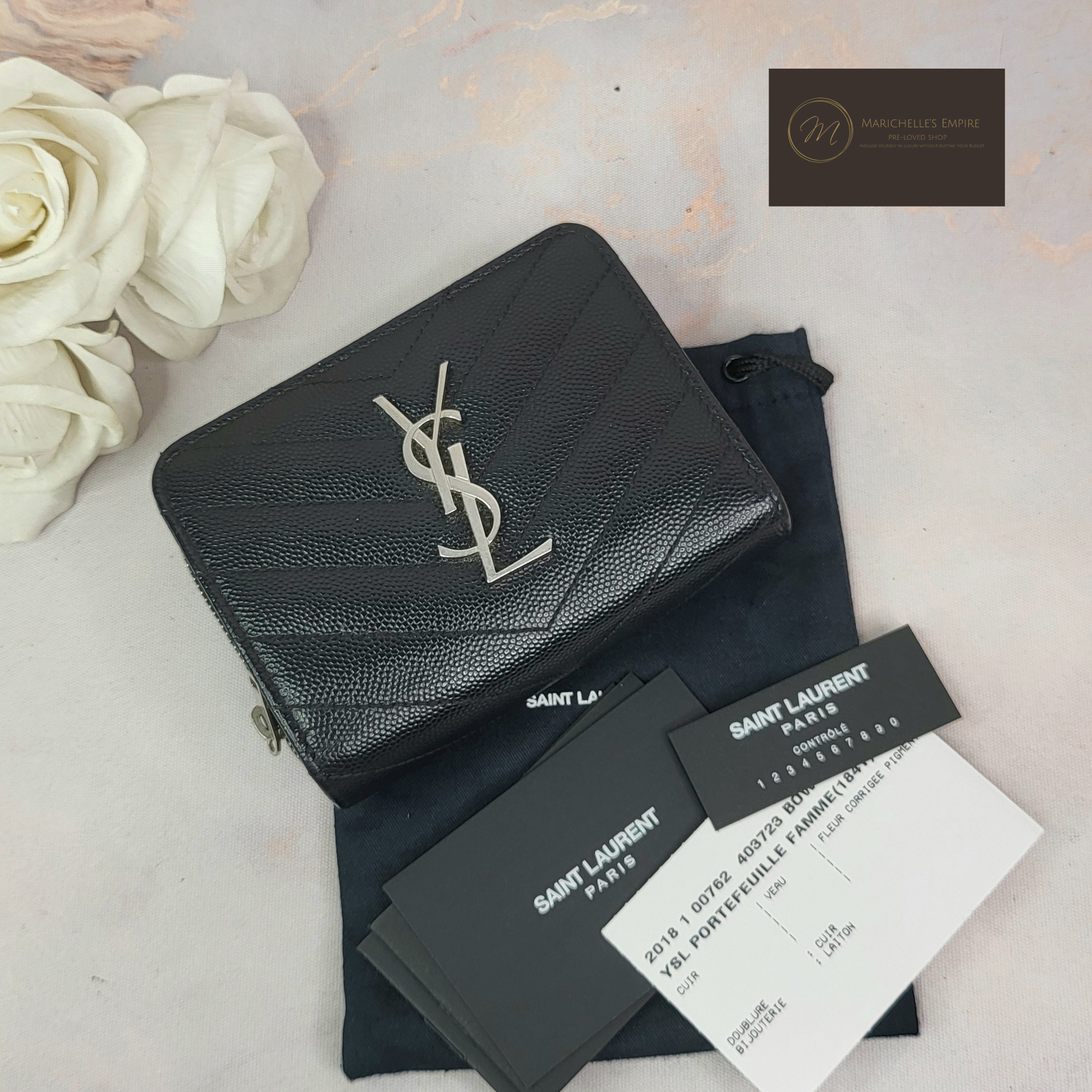 Saint Laurent Bifold Compact Wallet Marichelle s Empire