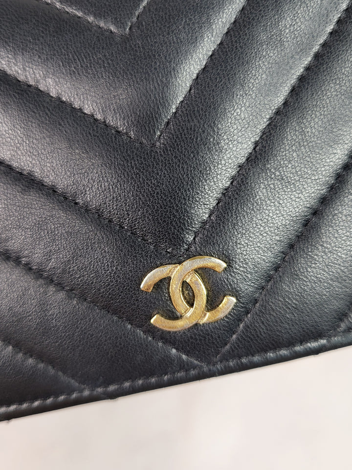 Chanel Lambskin Chevron Wallet