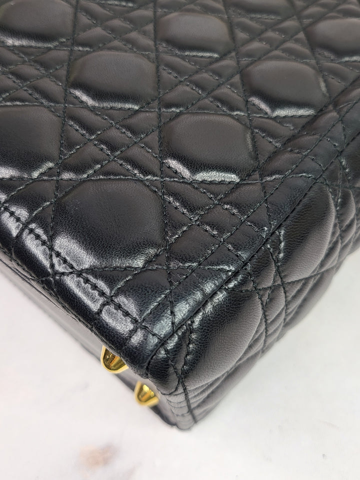 Christian Dior Lambskin Lady Dior Large