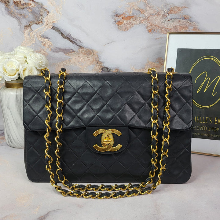 Chanel Lambskin Maxi Flap 24k