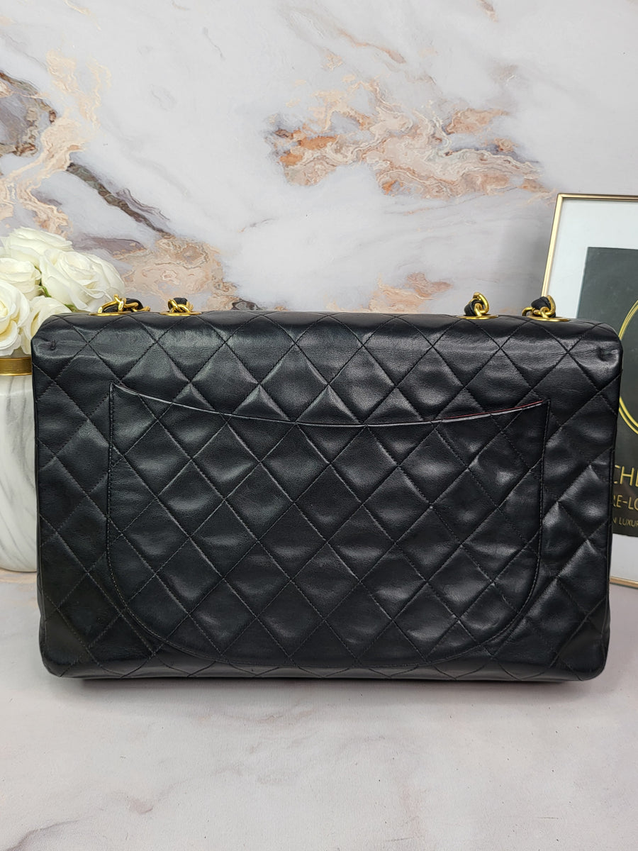 Chanel Lambskin Maxi Flap 24k