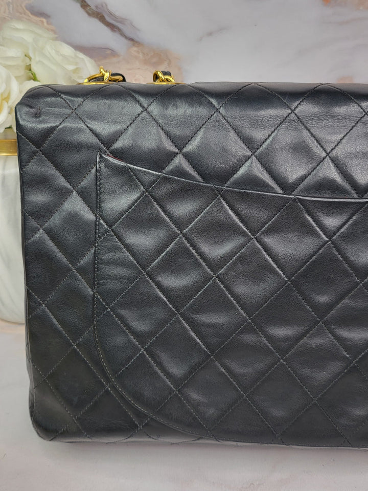 Chanel Lambskin Maxi Flap 24k