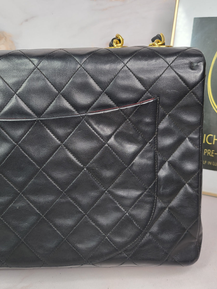 Chanel Lambskin Maxi Flap 24k