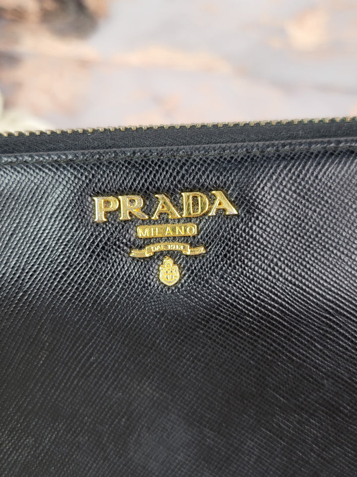 Prada Saffiano Zippy Wallet