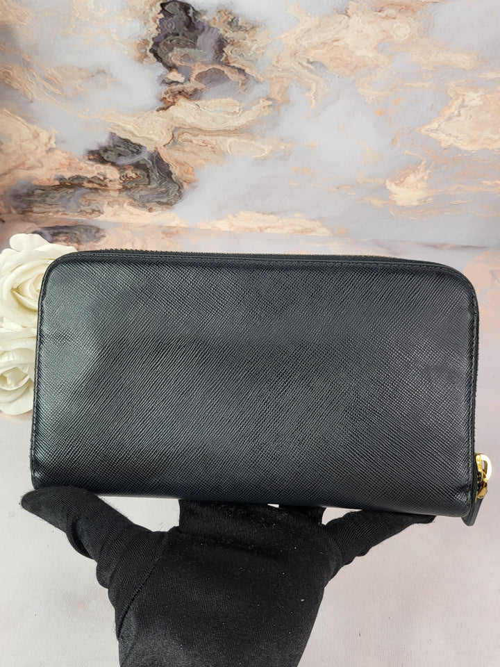 Prada Saffiano Zippy Wallet