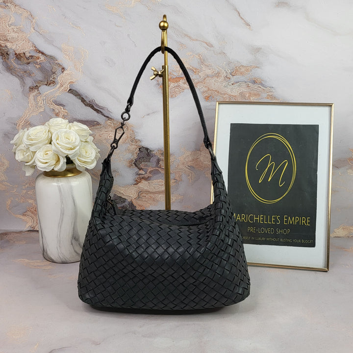 Bottega Veneta Intreciato Hobo Bag Small