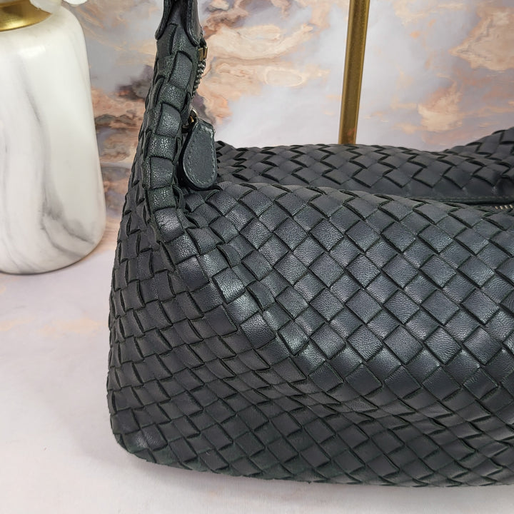 Bottega Veneta Intreciato Hobo Bag Small