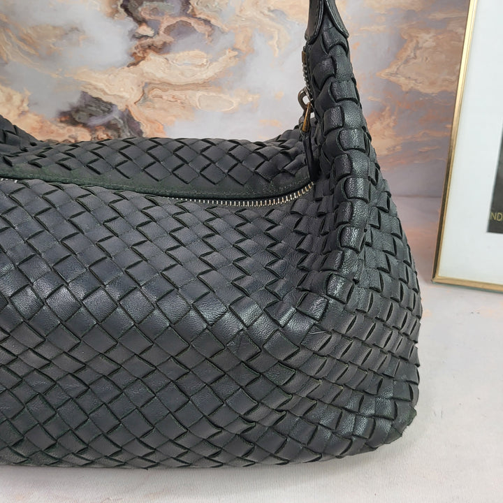 Bottega Veneta Intreciato Hobo Bag Small